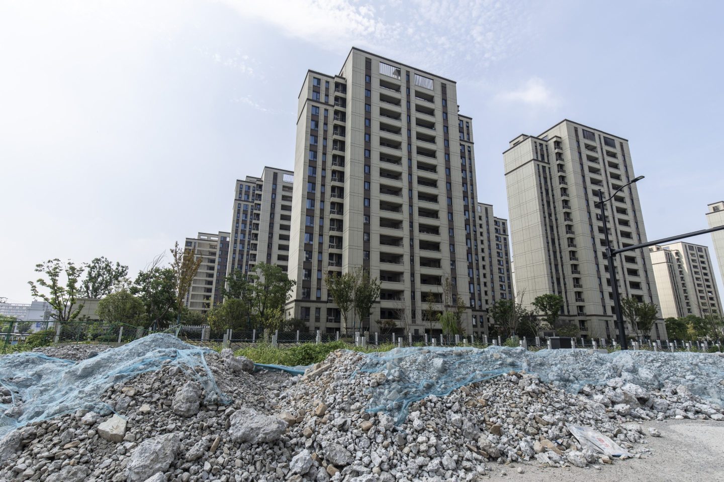 Residential buildings at Kaisa Group Holdings Ltd.&#039;s Future City development in Shanghai, China, on Thursday, Aug. 8, 2024. Chinese developer Kaisa Group Holdings Ltd. will square off with creditors Monday, seeking to avoid liquidation before a Hong Kong court where decisions against the sector are starting to pile up. Photographer: Qilai Shen/Bloomberg via Getty Images